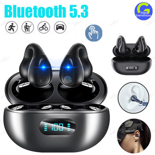 Novo Fone Clip Bluetooth 2026 | Condução Óssea, Sem Atraso para Esporte, Bateria Duradoura Som Claro