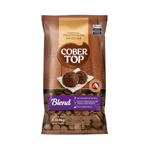 Chocolate Cobertura Fracionada Blend 2,01Kg BEL CHOCOLATE em Oferta na Shopee