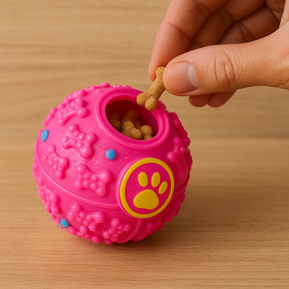 Bola Pets Petisco Osso Petisco Brinquedo Cachorro Gato Coleira Guia Adestra Ração Pote Mordedores