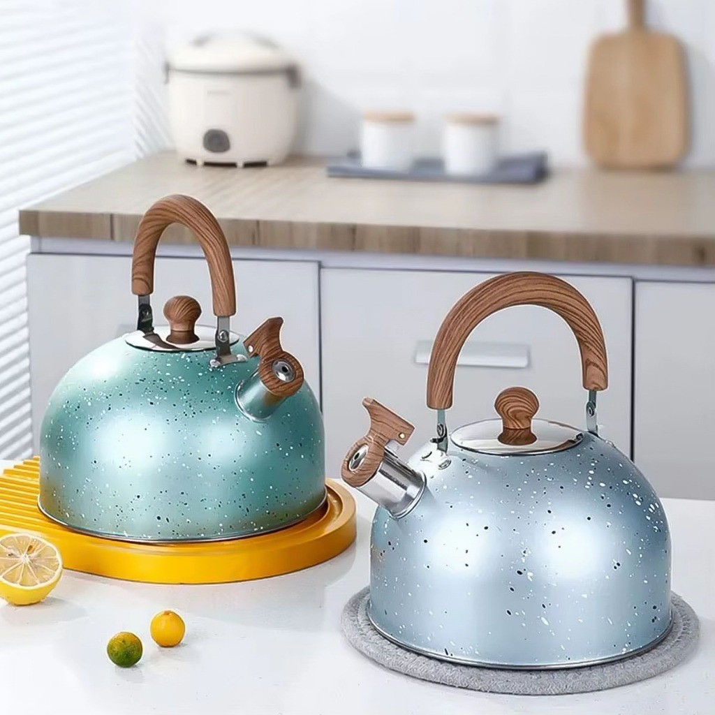 Chaleira IDee Home 3L com Apito compatível com fogões de Indução e a gás，Várias cores