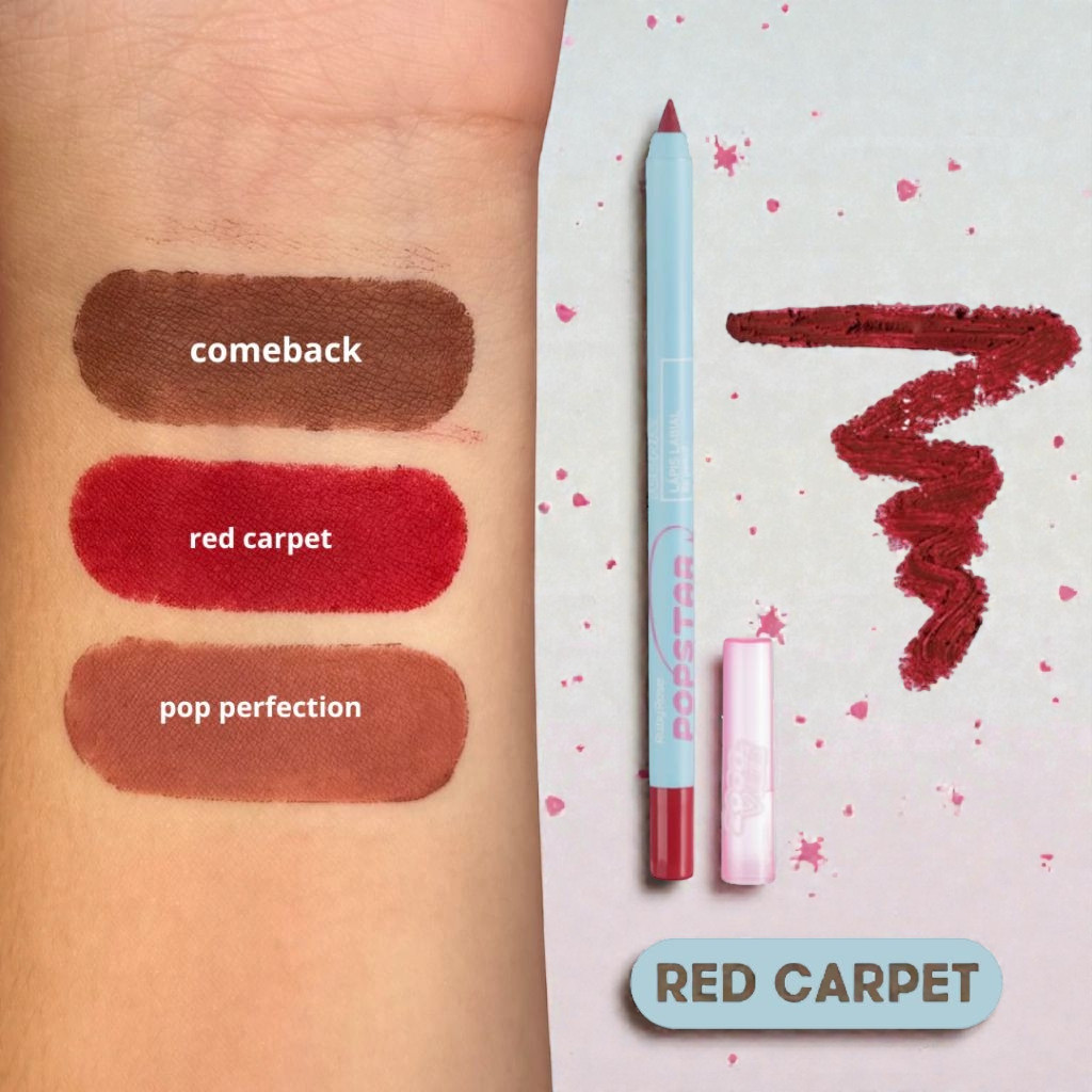 Lápis Labial Ruby Rose Popstar Matte Alta Pigmentação Longa Duração em Oferta na Shopee