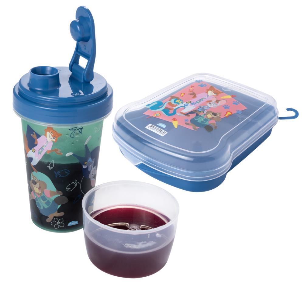 Kit Lancheira Zootopia Volta às Aulas 1 Sanduicheira 1 Garrafa Mini Shakeira Plasútil em Oferta na Shopee