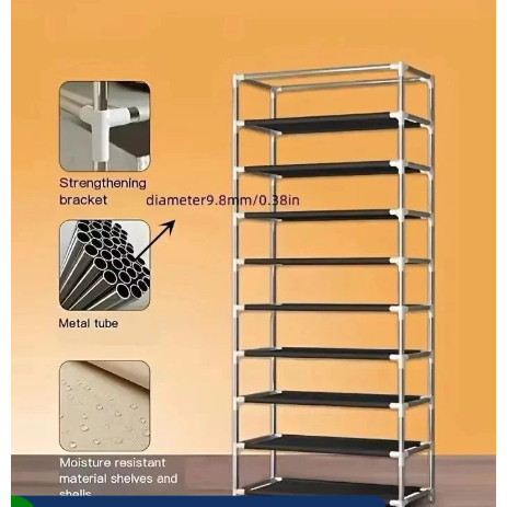 Sapateira com 9 Prateleiras / 9 Andares Organizador Para Calçados  Calçados Chinelos Roupas Objetos Desmontável