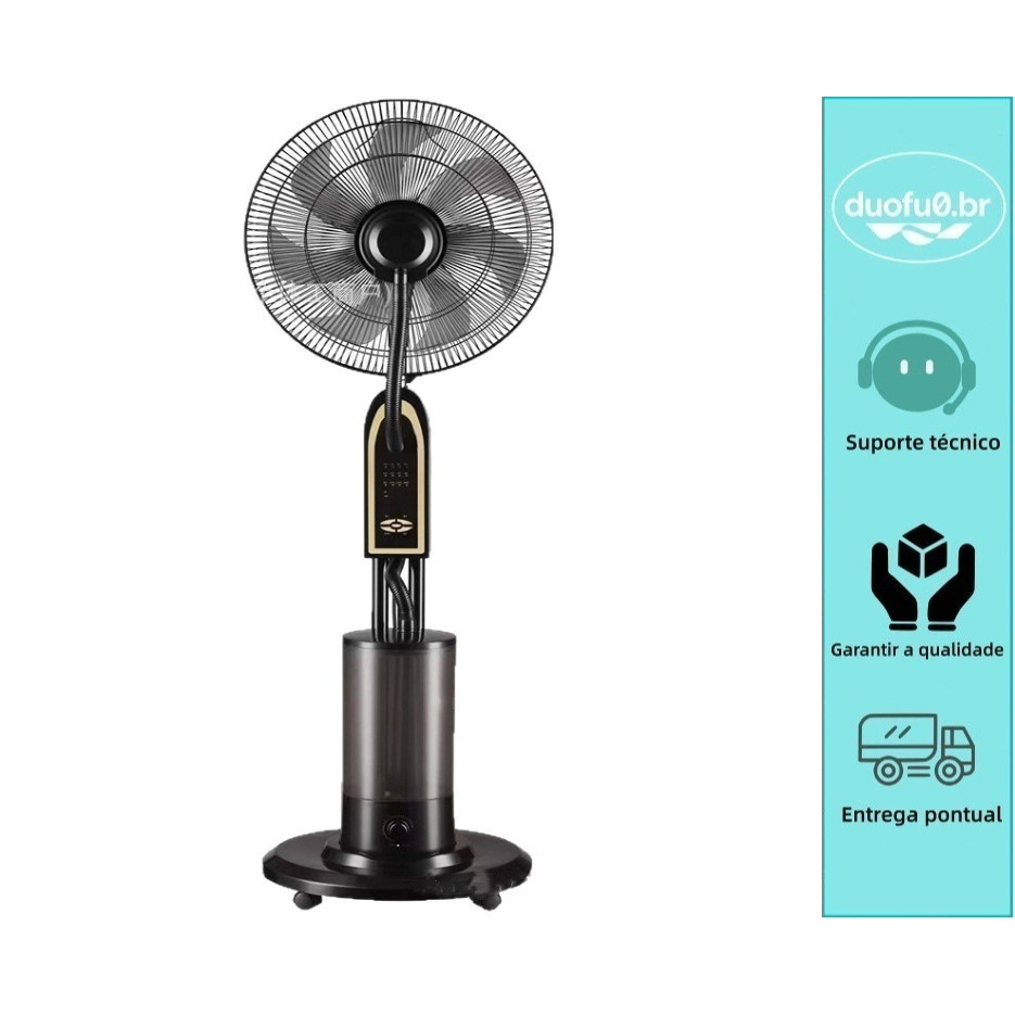 Ventilador com umidificador/ventilador de ar condicionado com rodas