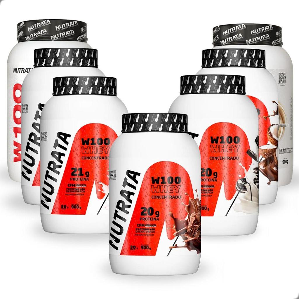 Whey Protein W100 Concentrado 900g Nutrata