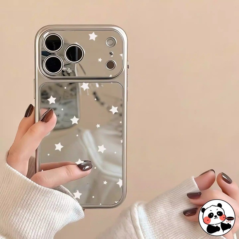 Capa De Telefone Espelhada Prateada Para Samsung Galaxy A27 A26 F17 M17 A32 M32 A31 A30 A30S A22 A22S M22 A21S A20S F14 