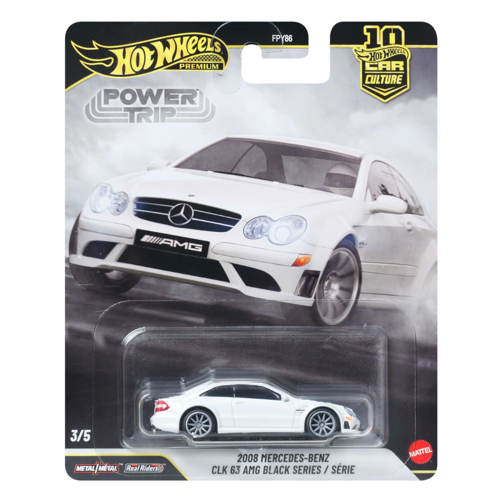 Carrinho Hot Wheels - Mercedes-Benz CLK 63 AMG Black Series 2008 - Power Trip - Car Culture - 1:64 - Mattel