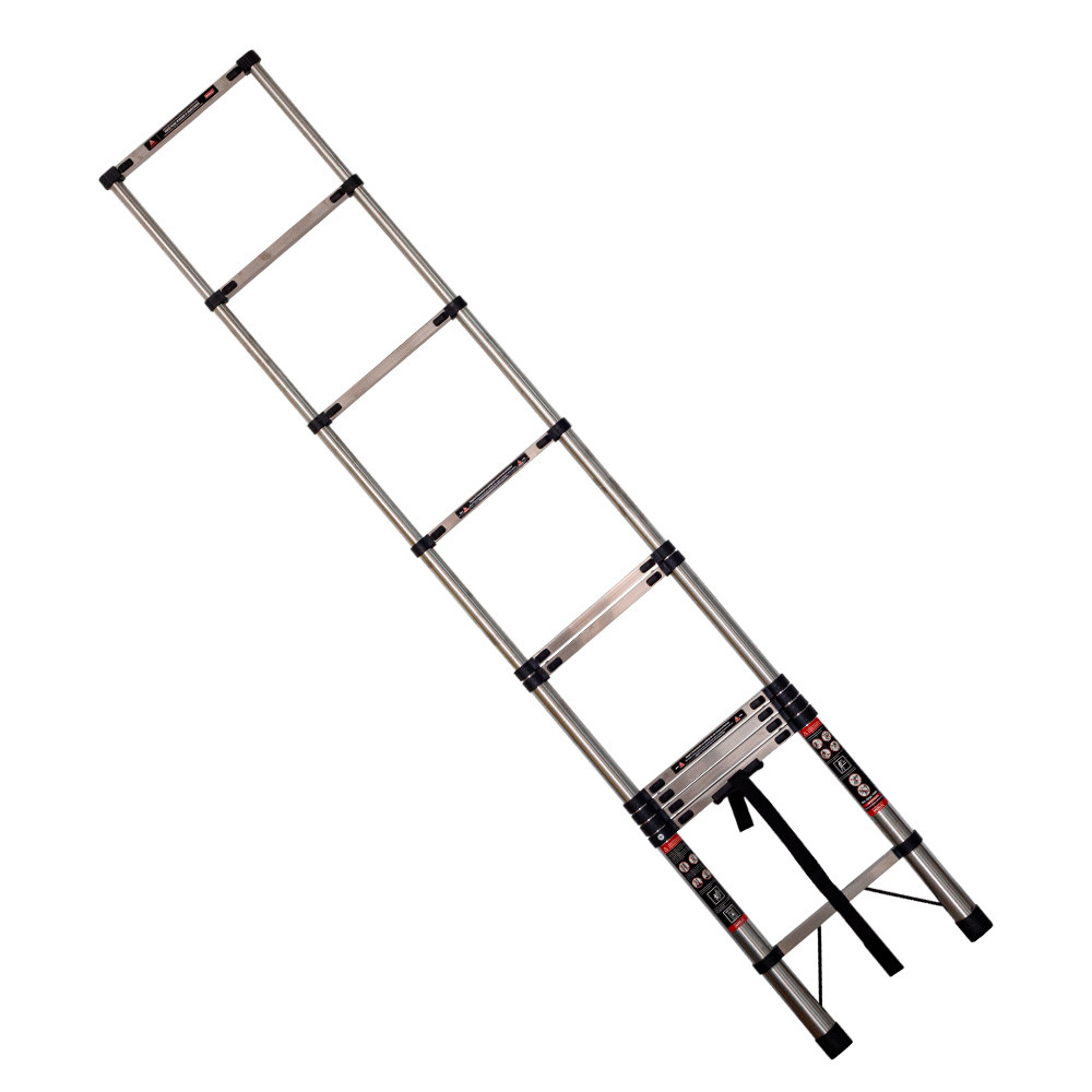 Escada de Inox Telescópica Reta 15 Degraus 5.10 Metros Noll 796,0004