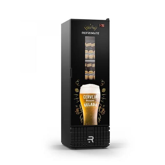 Visa Cooler para Cervejas com Porta de Vidro e Visor Expositor VCCE570PJ PR BR 570 Litros - Refrimate