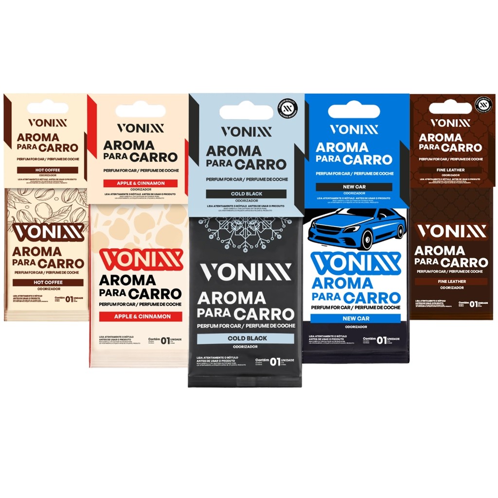 AROMAS PARA CARRO CHEIRINHO ODORIZANTE  SACHÊ - VONIXX