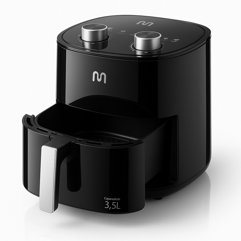 air fryer 110 volts  air fryer  3,5 litros  Preta Multi 1ano de garantia
