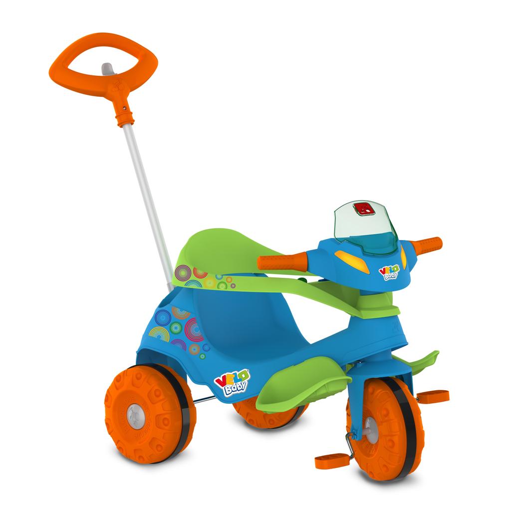Imagem Triciclo Velobaby  Passeio & Pedal Azul Bandeirante