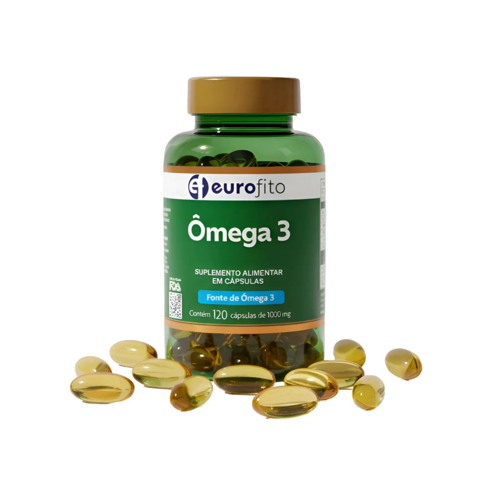 Ômega 3 Suplemento Alimentar de Óleo de peixe em cápsulas 1000 mg em Oferta na Shopee