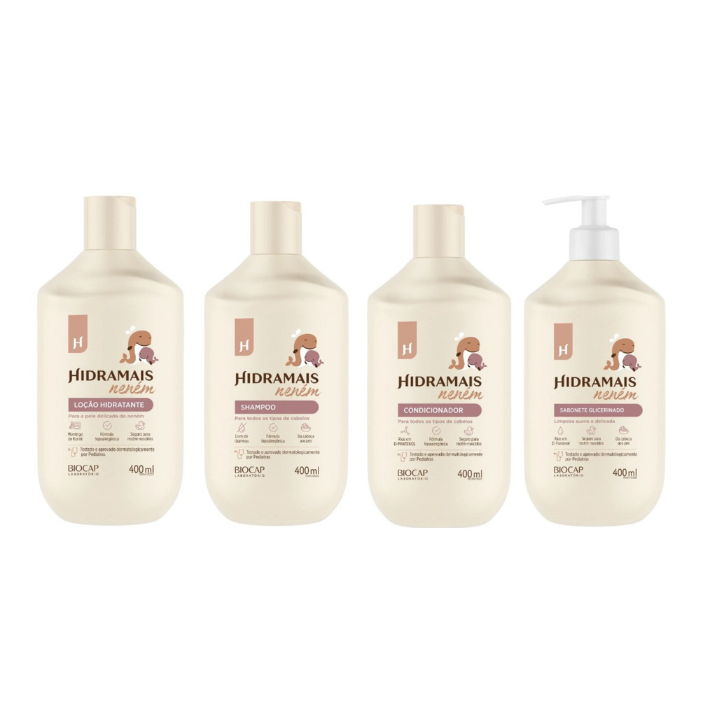 Hidramais Linha Infantil de Banho Nénem 400ml