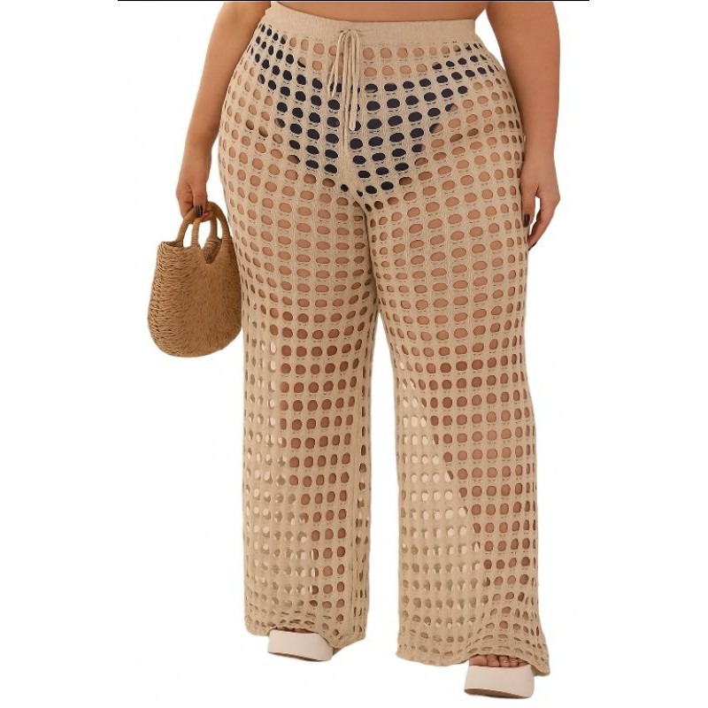 CALÇA RENDADA SAIDA DE PRAIA VERAO TRICOT PLUS SIZE em Oferta na Shopee