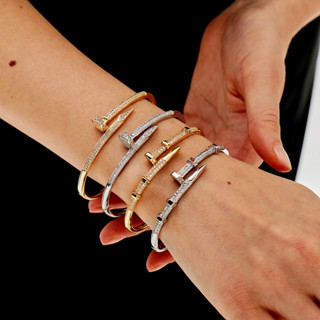 BLOSSOM Pulseira cravejada de diamantes, bracelete elegante com diamantes em Oferta na Shopee