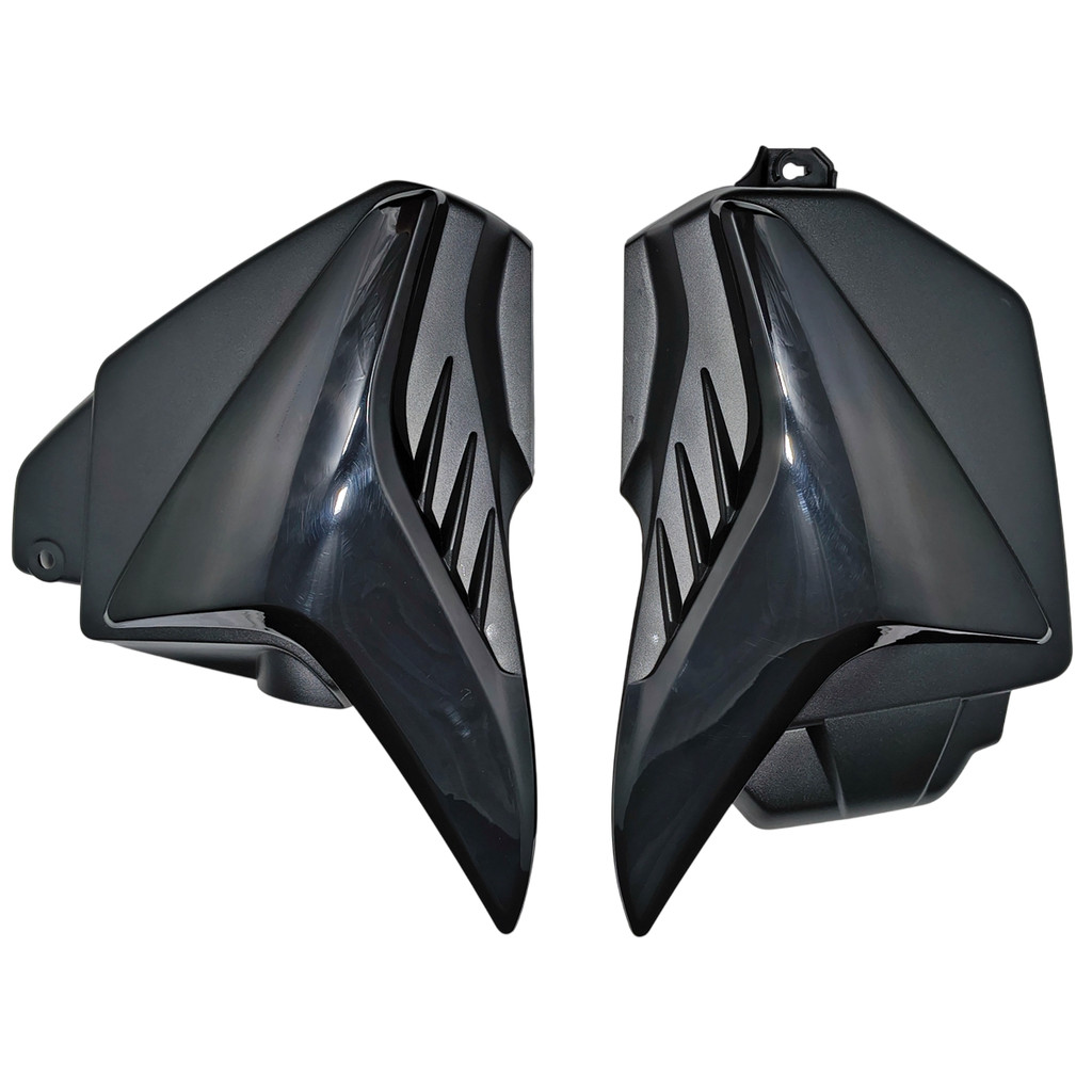 COMPLEMENTO PAR TAMPA LATERAL PROTORK PARA HONDA TITAN 150 2011 A 2012 ( INJETADA COR PRETA ) em Oferta na Shopee