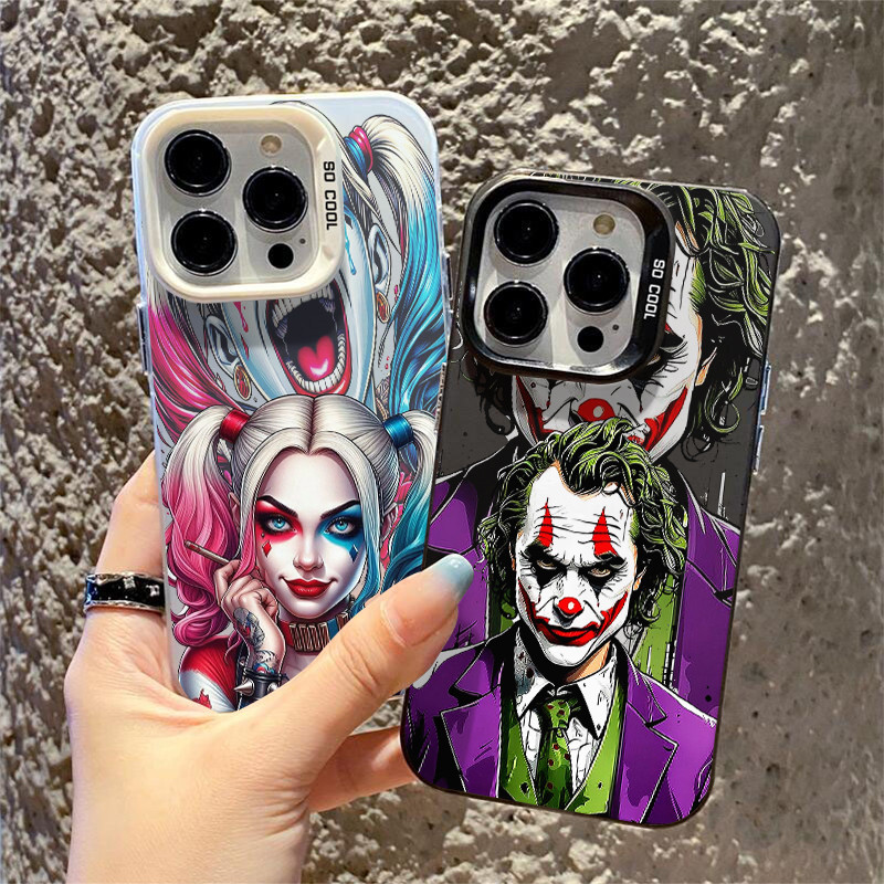 Capinha O Coringa Louco e a Arlequina Para Samsung Galaxy A07 A05 A10S A04E A03 A10 A11 A32  Core Hard Case Dura Capa