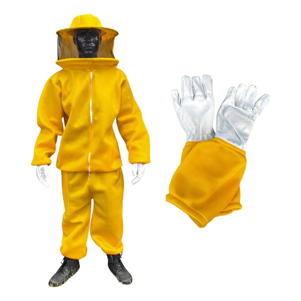 Kit Roupa E Luva Apicultor 100% Anti-ferroadas Conjunto