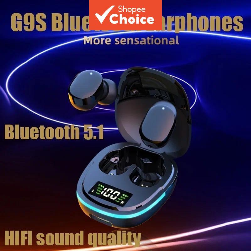 G9S Fones De Ouvido TWS Sem Fio Bluetooth Fone 5.0 Esporte Inear Redução Ruído Com Microfone