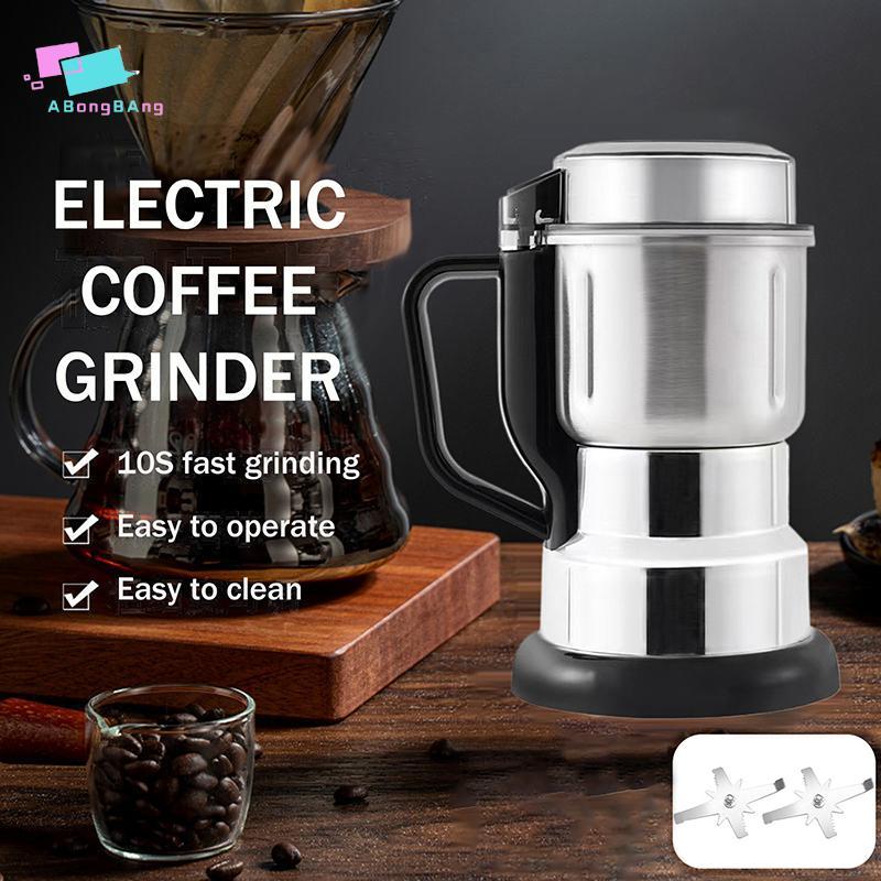 Abongbanghn Moedor De Café Elétrico Feijão Nozes Aço Inoxidável Fresadora Elétrica Grãos Agradável