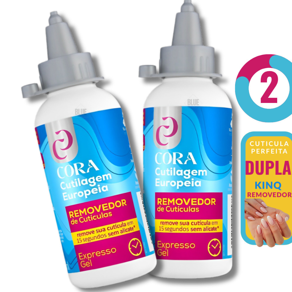 Kit 2 Kinq Gel para Remoção de Cutículas 100ml - Cora
