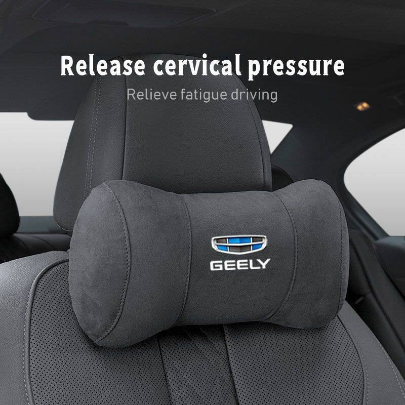 Protetor de Pescoço de Alta Qualidade para Carro, Apoio de Cabeça Avançado para Assento Automotivo, Compatível com Geely