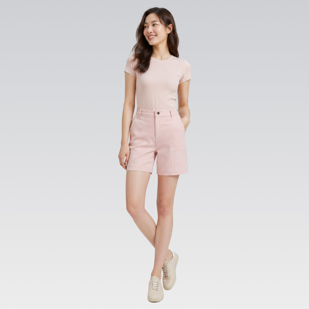 Bermuda Feminina Sarja HERING Original Roupas Femininas Moda Estilo Casual Conforto Qualidade