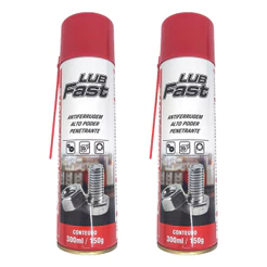 Kit 2 Desengripante Spray Lubfast 300ml Oleo Protetivo