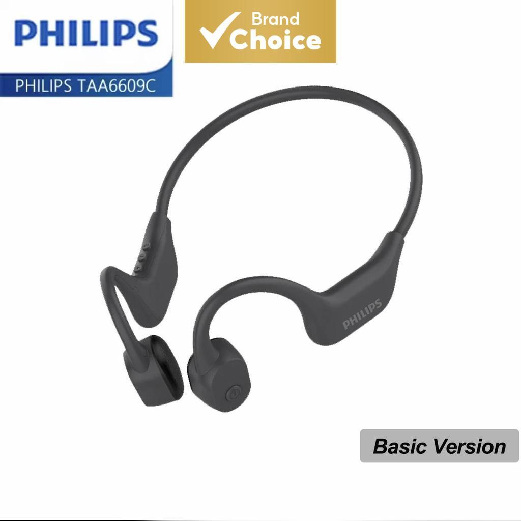 Philips TAA6609C Fones de ouvido sem fio Bluetooth, TWS, condução óssea, abertos para corrida, com cancelamento de
