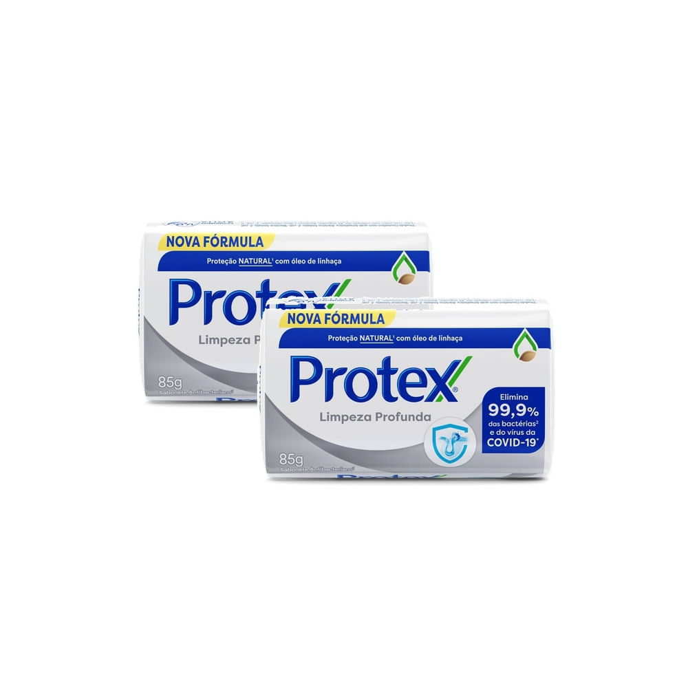 Kit 2 Sabonete Protex Limpeza Profunda 85g em Oferta na Shopee