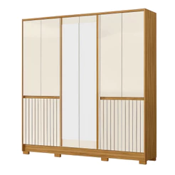 Guarda Roupa Casal Alasca 10 Portas com Espelho Moval