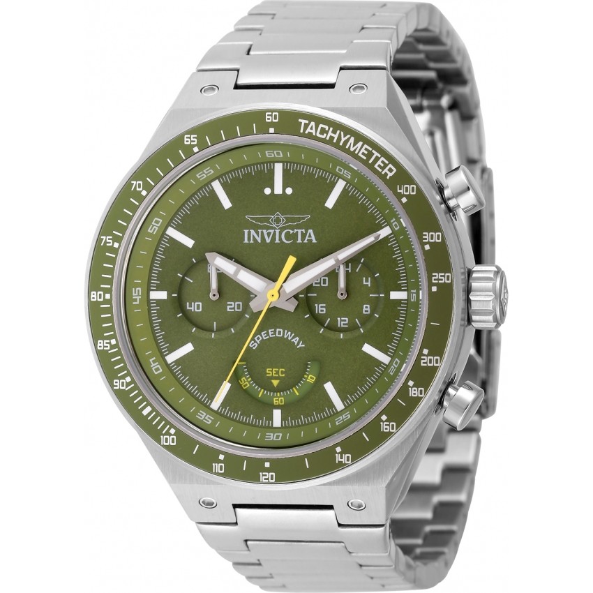 Relógio Masculino Invicta 49380 Speedway Cronógrafo Quartzo Aço Inoxidável Verde 50m