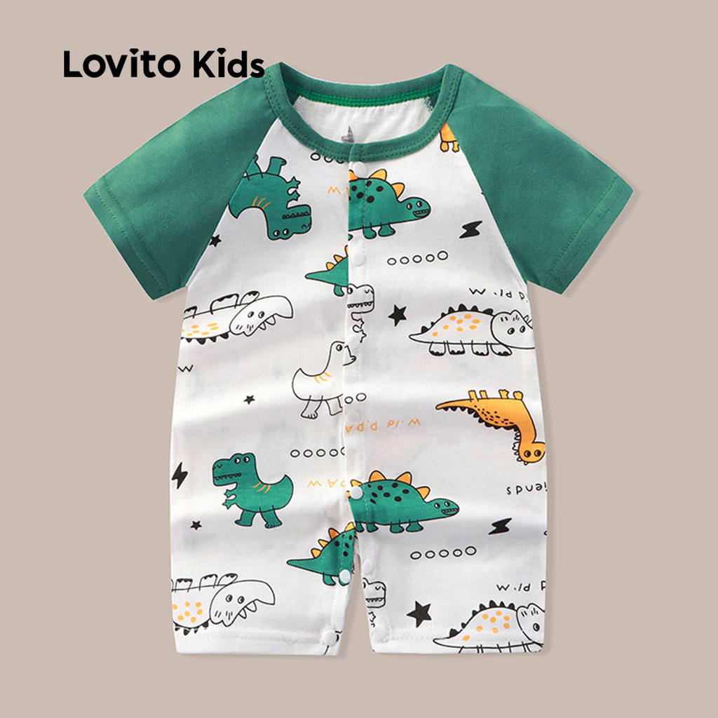 Lovito Kids Fofo Body de Primavera/verão para Bebê LNL128101