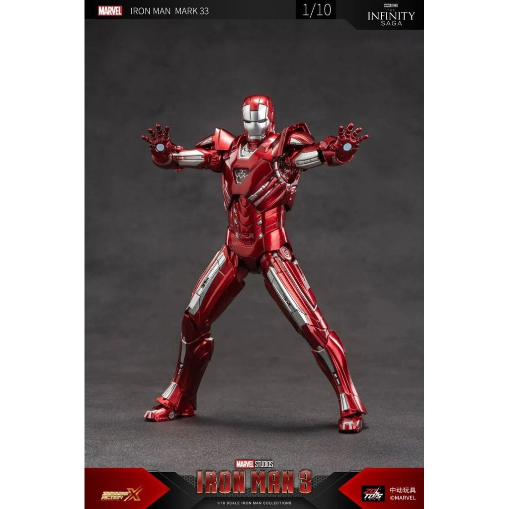 [Authentic]  ZD Toys Marvel Avengers 1/10 Iron Man MK33 Action Figure
