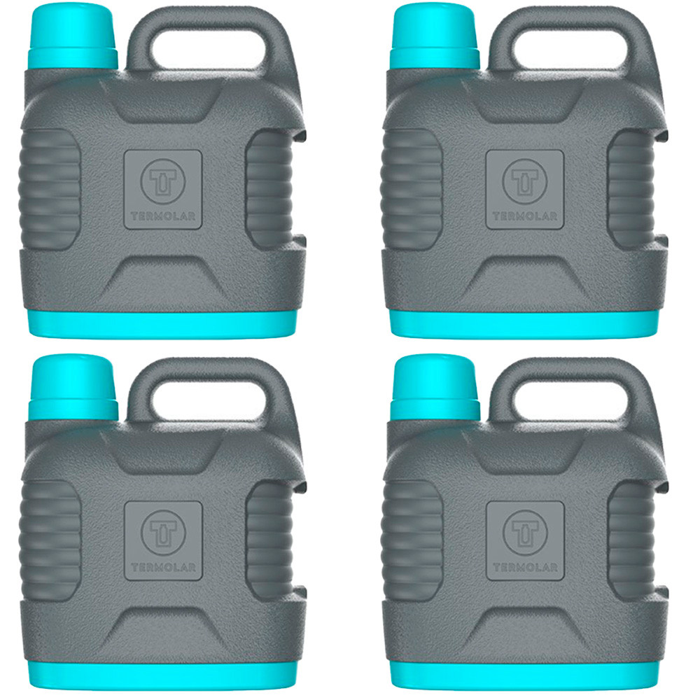 Kit Camping 4 Garrafão Garrafa Térmica 5 Litros SuperTermo Termolar Cor Cinza Plus em Oferta na Shopee