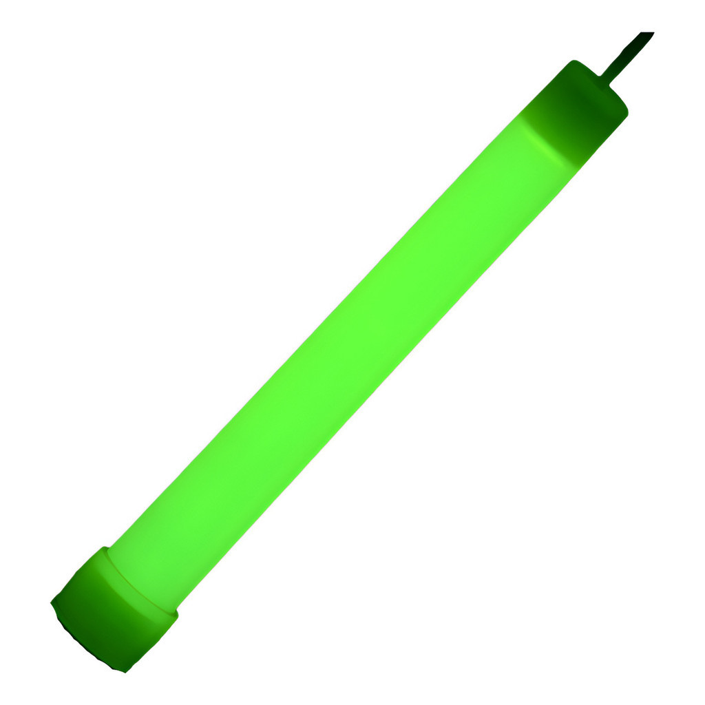 Cialume Bastão Luminoso Amarelo Verde 15cm Luz Fluorescente
