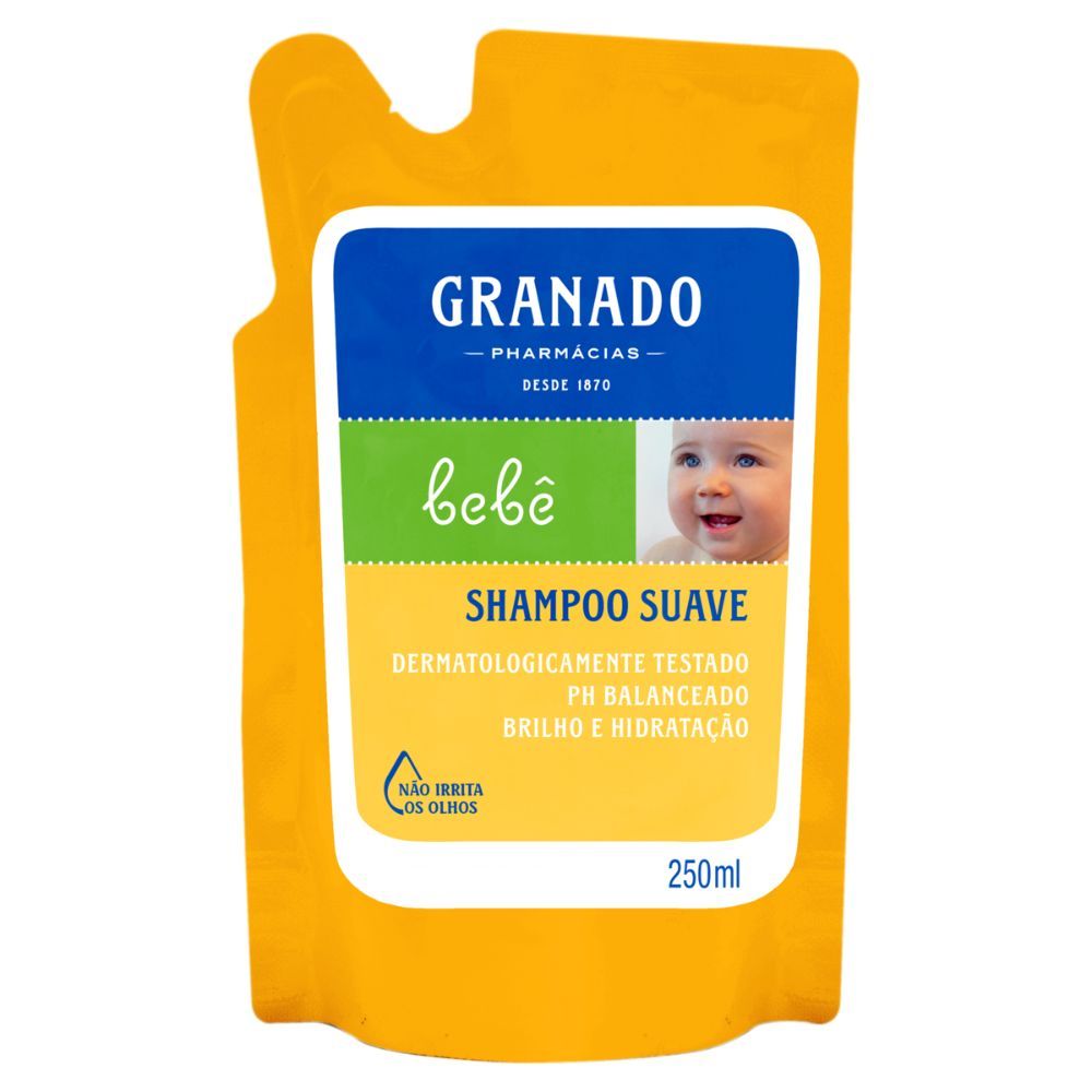 Shampoo Granado Suave Bebê Refil 250ml em Oferta na Shopee