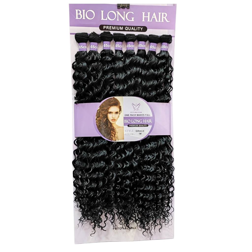 Cabelo 100% Orgânico Cacheado - Super Star - Bio Long Hair - Grace - 65cm