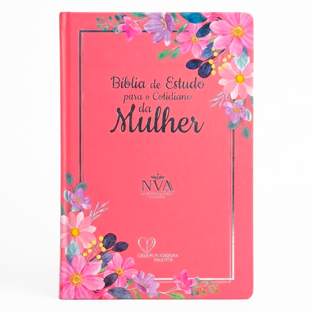 Bíblia de Estudo Para o Cotidiano da Mulher | NVA | Full Collor | Capa Dura Rosa Intenso em Oferta na Shopee