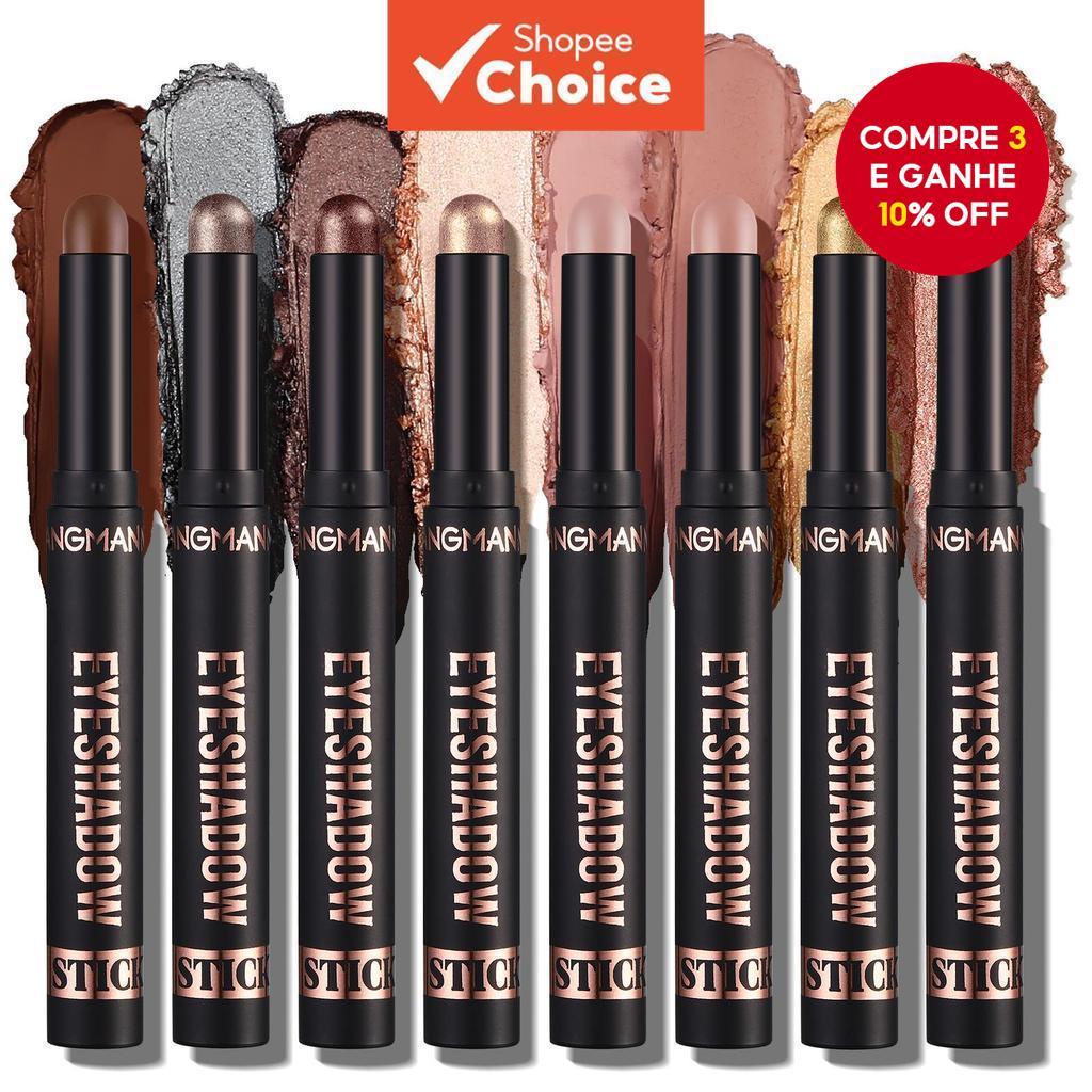 LANGMANNI 1Pc Sombra À Prova D'água De Longa Duração Com Alto Brilho Pigmentado E Lápis De Marrom Fosco Neutro