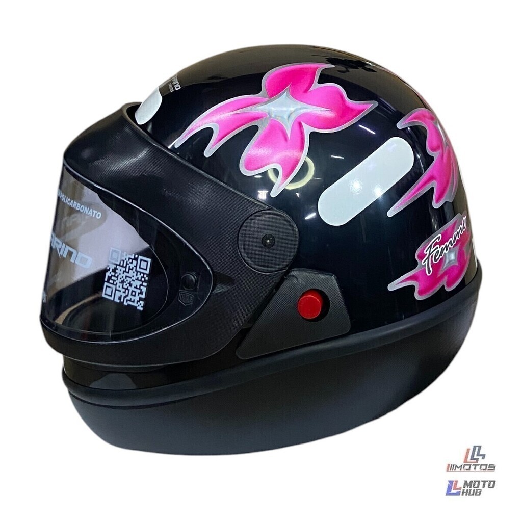 Capacete San Marino Femme Preto Taurus Tamanho 58