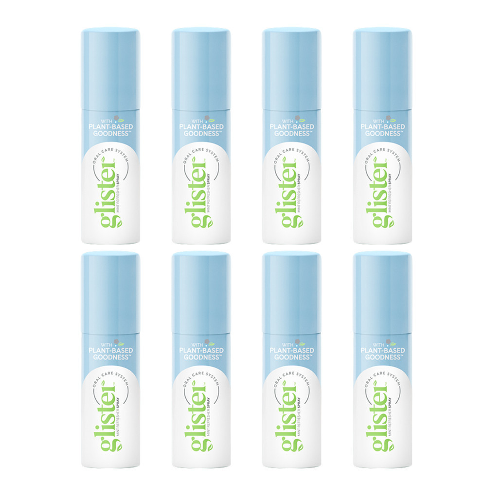 Kit 8 Spray Refrescante Bucal IMPORTADO GLISTER Menta