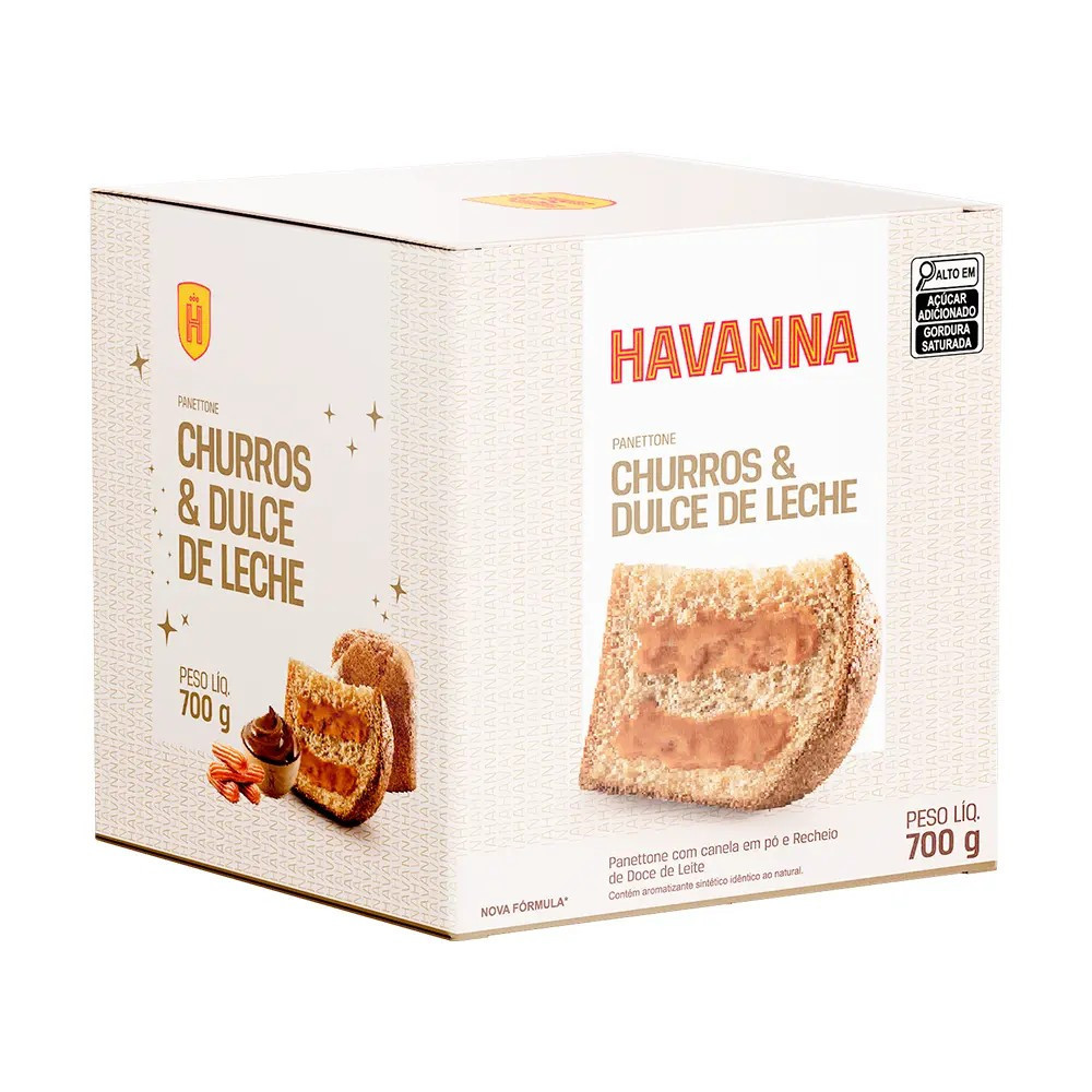 Panettone Havanna recheio sabor Churros 700g