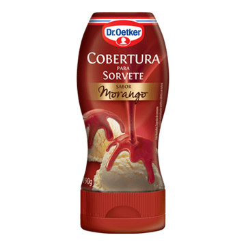 Cobertura de sorvete morango Dr.Oetker 190g