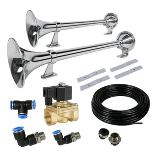 Kit Buzina Maritima 12mm 74cm 12v 24v + Suporte Completo em Oferta na Shopee