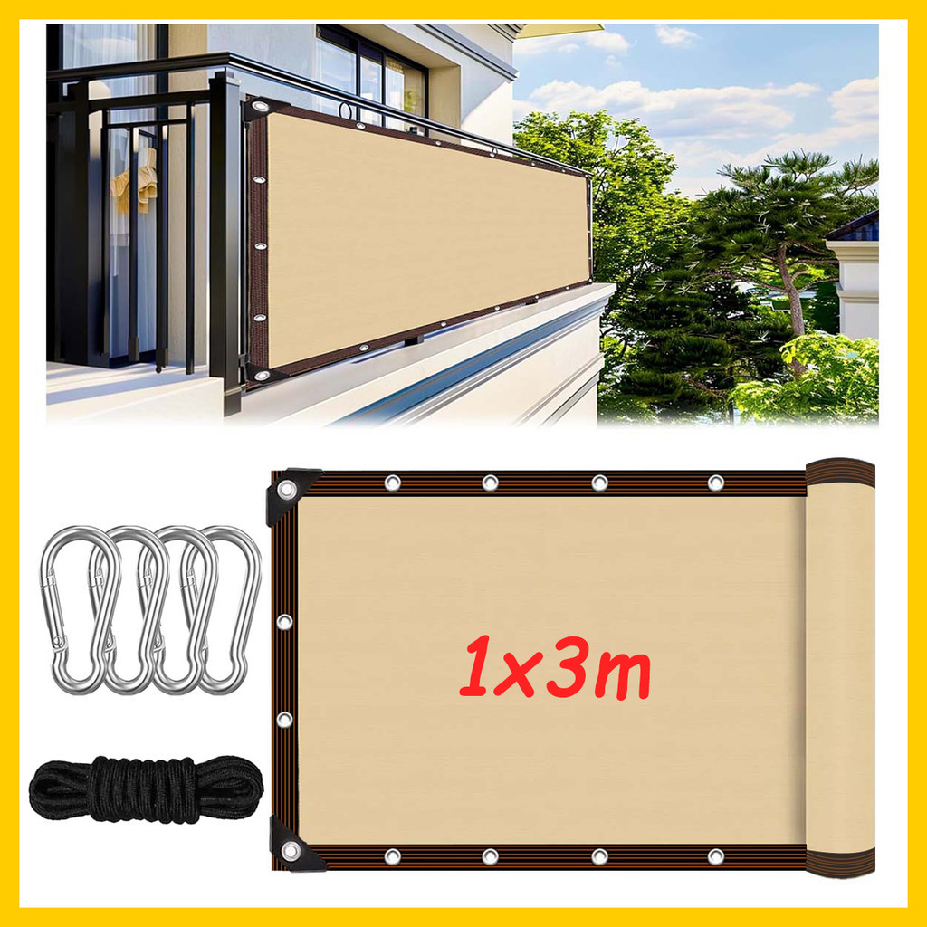 Toldo externo 3x1m, adequado para estufas, plantas de pérgola, toldos, redes de guarda-sol