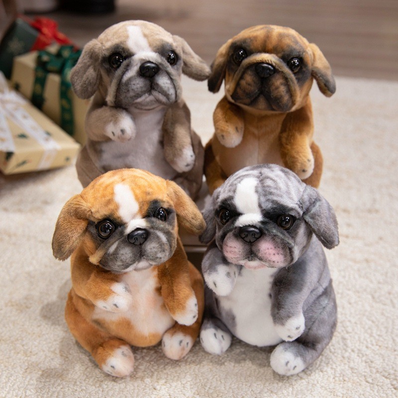 Simulação Pug Cão Brinquedo De Pelúcia Shar Pei Boneca Poodle Decoração Para Casa Macio E Confortável Presente De Aniver