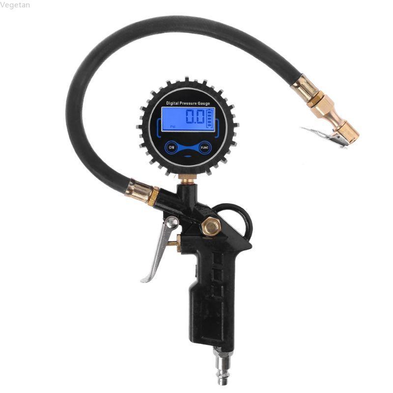 Medidor Digital Pressão Dos Pneus Veg 200 Ar Borracha Metal