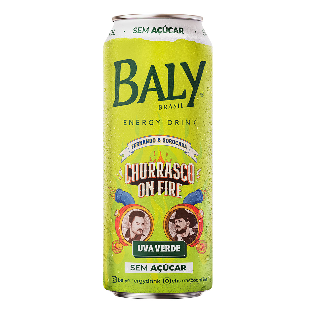 Energético Baly Energy Drink Uva VerdeS/Açúcar473ml